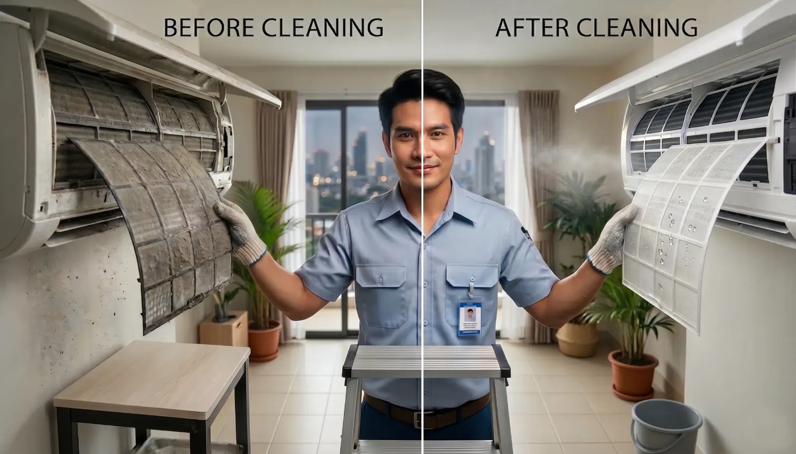 ac cleaning results in bangkok
