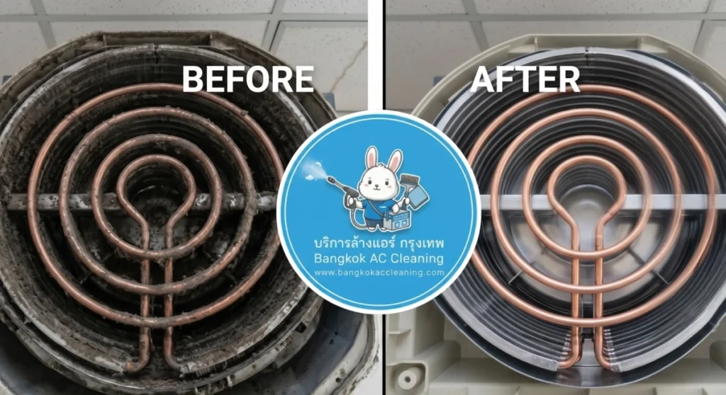 air conditioner cleaning before after